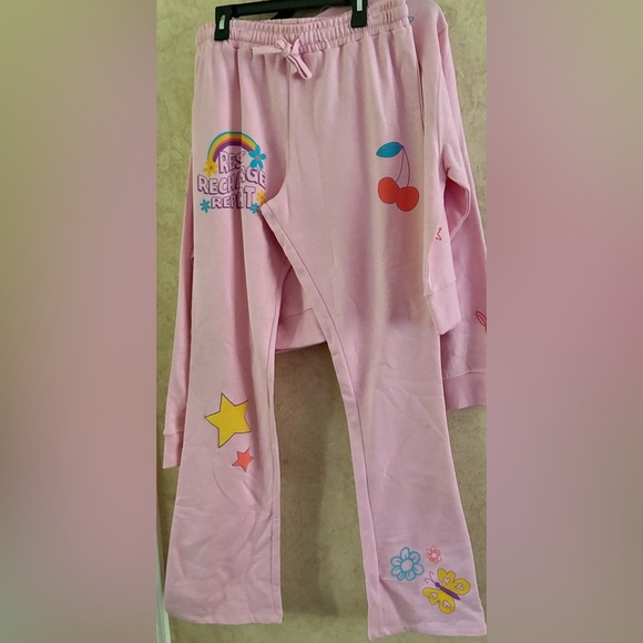 Recycled Threads 2 Piece Set Sweatshirt & Pants - Picture 3 of 6